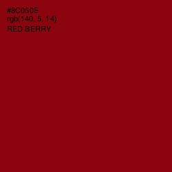 #8C050E - Red Berry Color Image